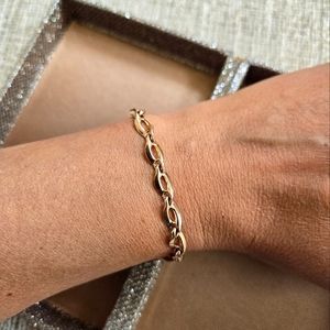 Vintage 14k Rose Gold Link Bracelet